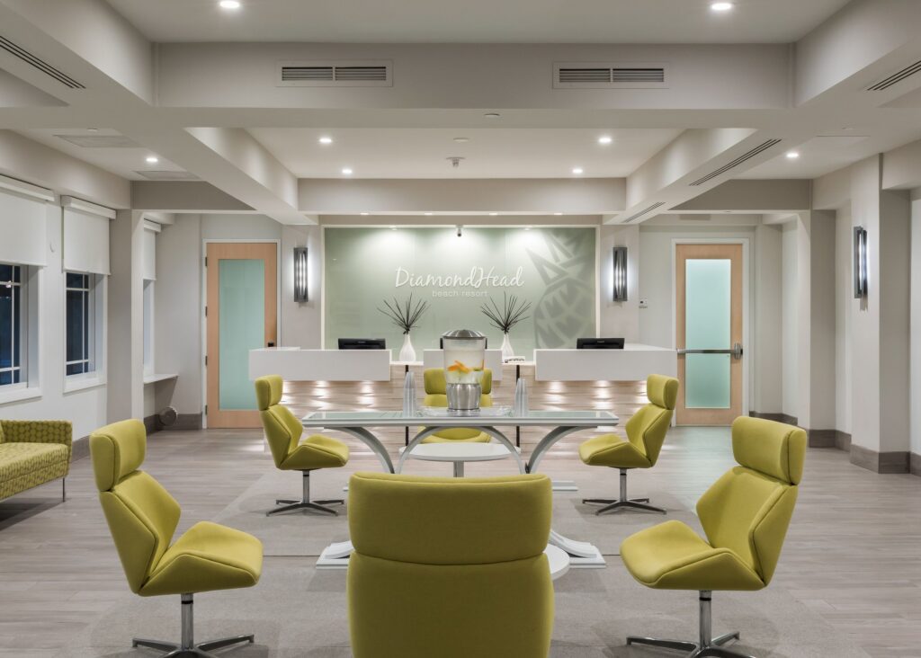 DiamondHead Beach Resort lobby and common area