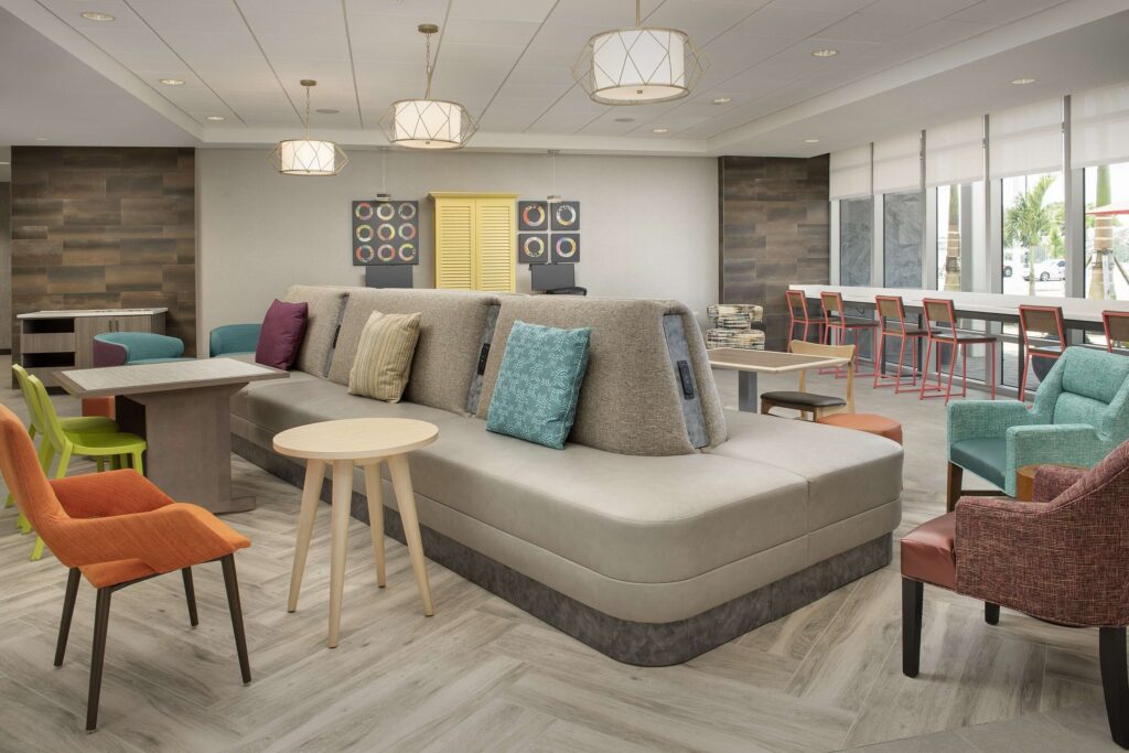 Home2 Suites by Hilton Fort Myers Airport lobby and common area