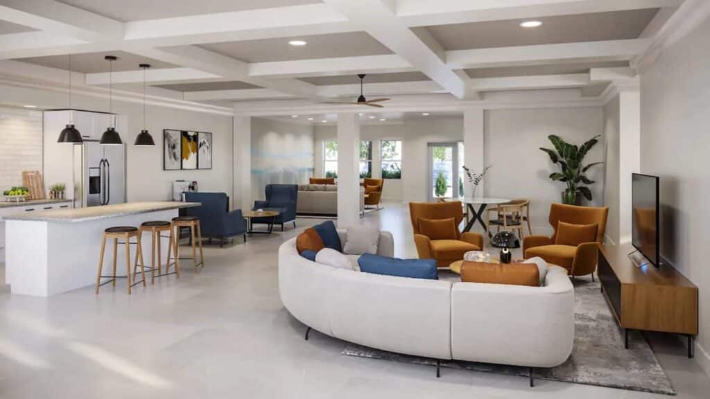 Landing Apartments near North Fort Myers dining area