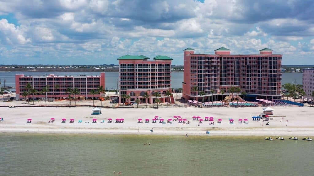 Pink Shell Beach Resort and Marina beach
